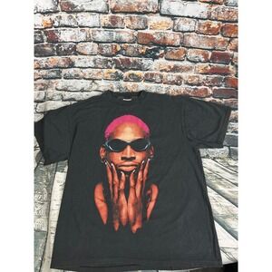 Reprint Dennis Rodman T Shirt Graphic Tee Not Of This World‎ XL retro